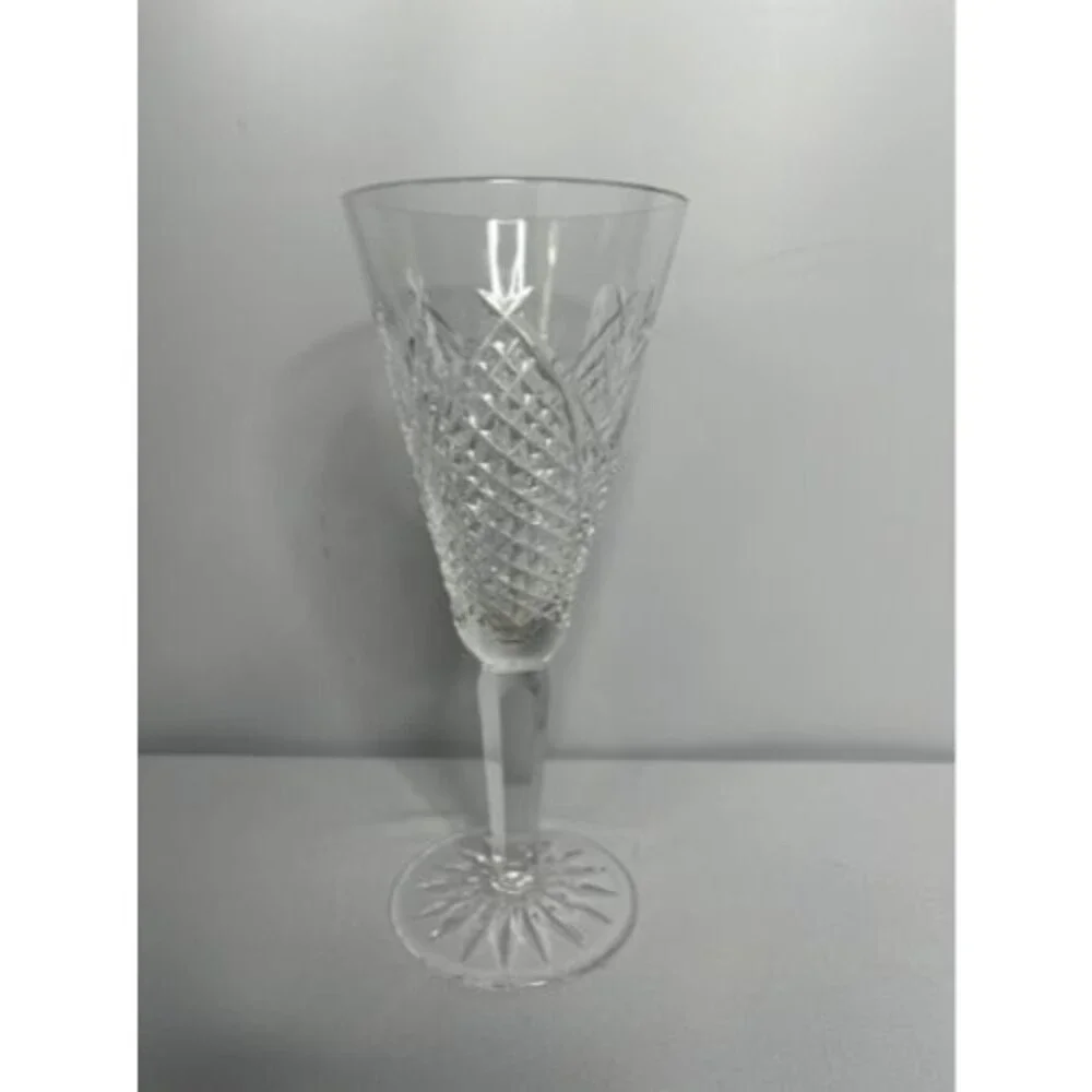 Waterford KELSEY Champagne Wine  7 1/8”- Single Glass Waterford Crystal Gorgeous